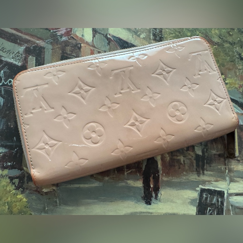 Louis Vuitton Vernis Zippy Wallet Rose Ballerine Pink Monogram Zip Around